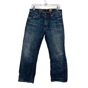 AG Adriano Goldschmied The Hero" Relaxed Fit Straight Distressed Jeans Men's Siz